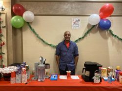 NOFCC volunteer at a community refreshment station
